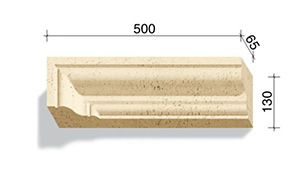 Угловой элемент для наличников и карнизов White Hills Тиволи 720-01, 500*65*130