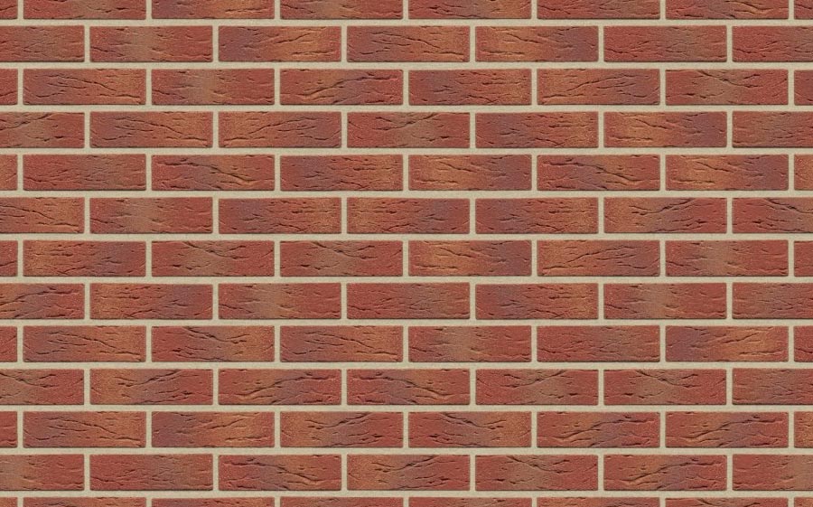 Клинкерная фасадная плитка Feldhaus Klinker R332 Classic carmesi multi mana, 240*71*9 мм