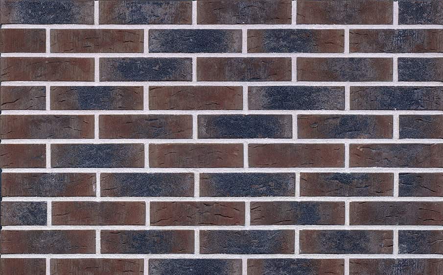 Клинкерная фасадная плитка KING KLINKER Old Castle Blues shadow (HF27) под старину WDF, 215*65*14 мм