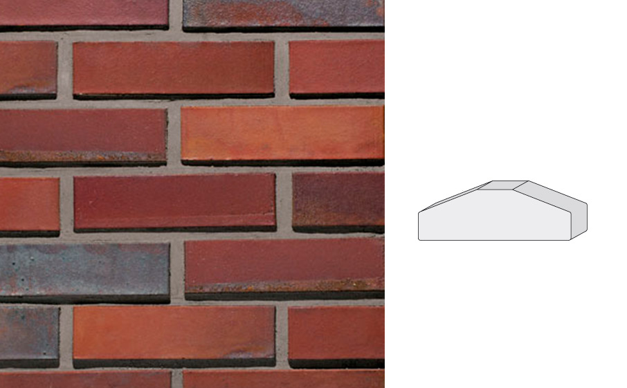 Кирпич клинкерный полнотелый LHL Klinkier i AKA (CRH) CLASSIC D-1 PEŁNA гладкий, 250*120*65 мм