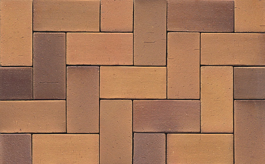 Тротуарная клинкерная брусчатка Muhr №08S Lachsrot spezial, 200*100*52 мм