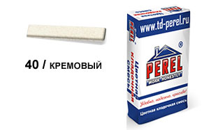 Цветной кладочный раствор PEREL VL 5240 кремовый зимний, 50 кг