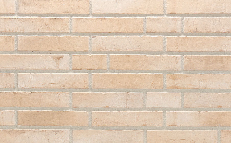 Клинкерная фасадная плитка Stroeher Kontur EG 470 beige engobiert рельефная, 440*52*12 мм