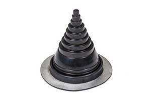 Резиновый уплотнитель VILPE ROOFSEAL - 5/8 черный, 180-330 мм, комплект