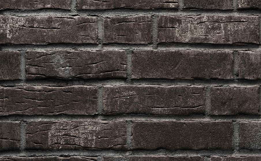 Клинкерная фасадная плитка Stroeher Steinlinge 376 platinschwarz рельефная NF14, 240*71*14 мм