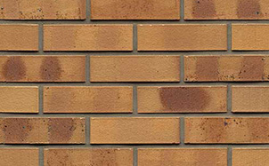 Кирпич клинкерный пустотелый Muhr 06K Hellbraun-bunt Kohle гладкий, 290*90*52 мм