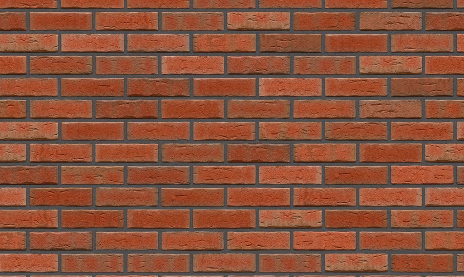 Кирпич клинкерный пустотелый Feldhaus Klinker K689 sintra ardor рельефный, 215*102*65 мм
