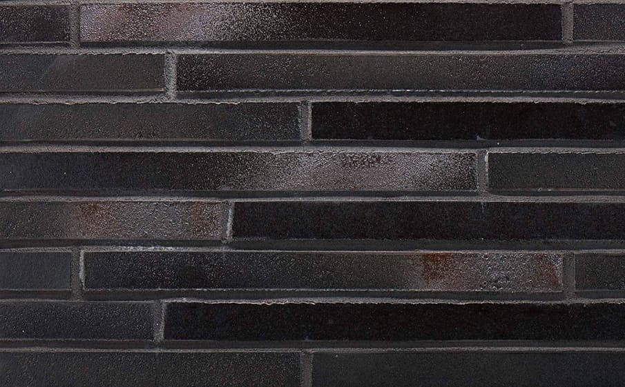 Клинкерная фасадная плитка Stroher Riegel 50 456 schwarz-blau шероховатая, 490*40*14 мм