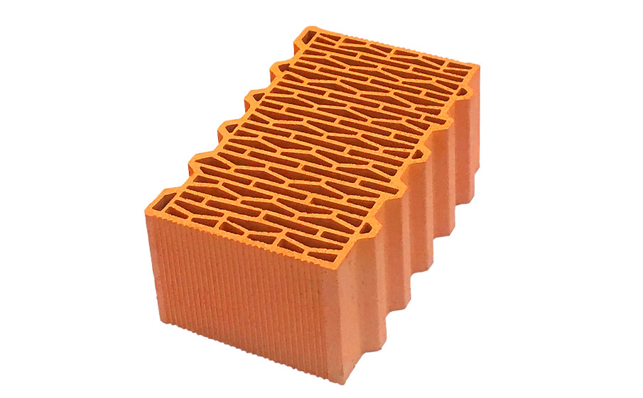 Блок керамический поризованный Porotherm 38 Thermo М75 10,67 NF