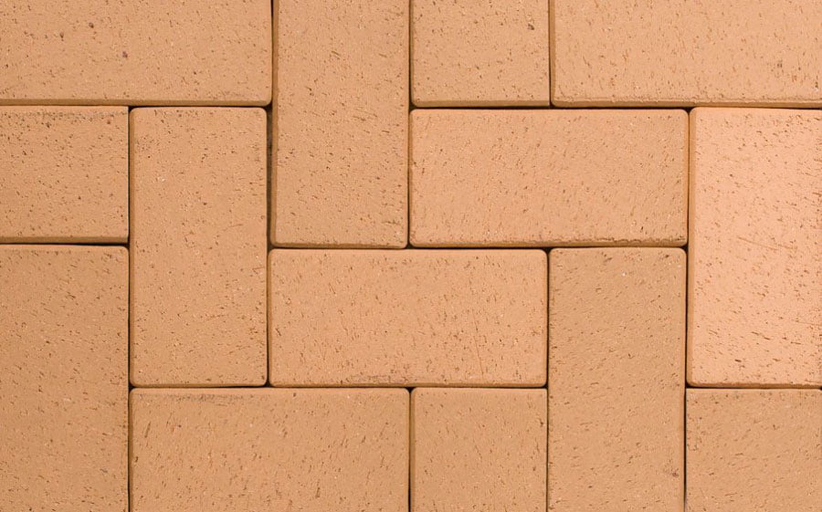 Тротуарная клинкерная брусчатка ABC Lederfarben-nuanciert, 240х118х52 мм