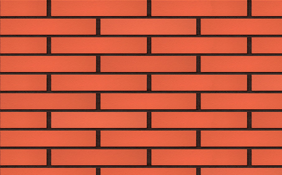 Клинкерная фасадная плитка KING KLINKER Dream House Piccolo Рубиновый красный (01), 250*30*10 мм