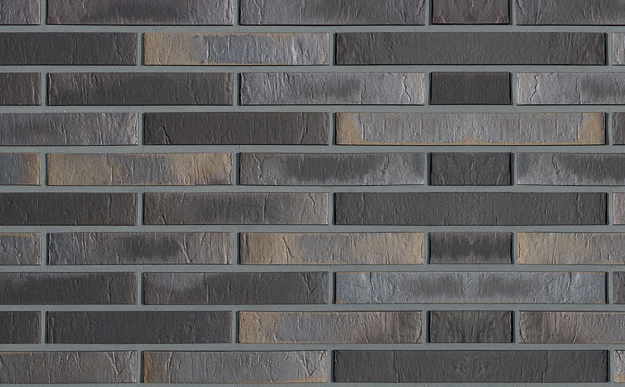 Кирпич клинкерный пустотелый Roben Chelsea basalt-bunt, 240*115*52 мм