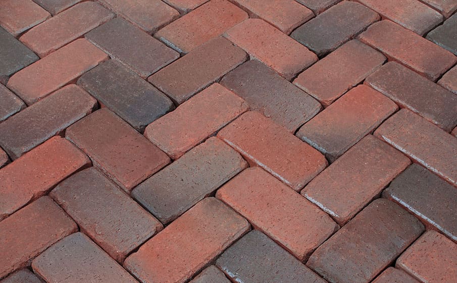 Тротуарная клинкерная брусчатка Penter Retro Rotblaubunt, 200x100x52 мм
