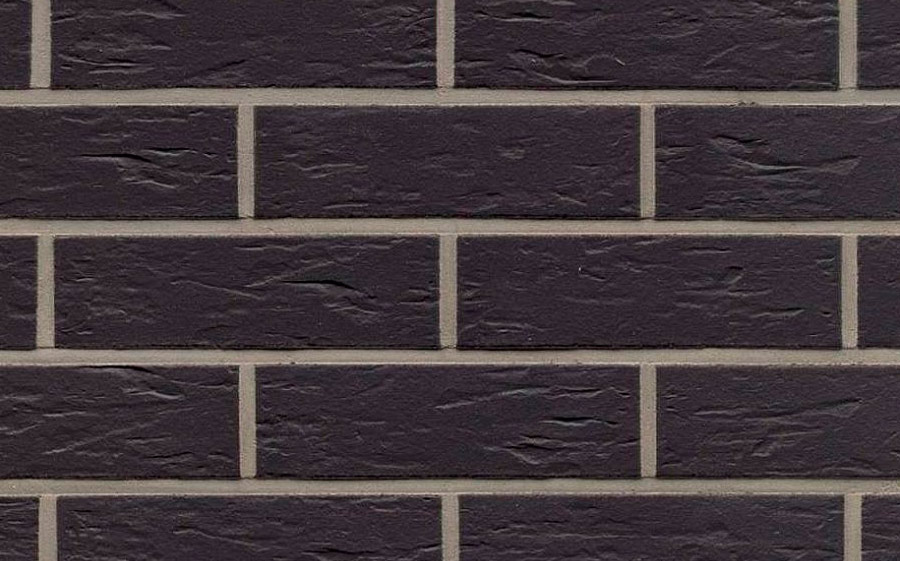 Клинкерная фасадная плитка Feldhaus Klinker R740 Classic anthracit senso, 240*52*9 мм