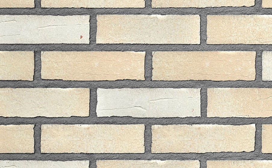 Кирпич клинкерный полнотелый Roben Aarhus sandweiss гладкий, 240*115*52 мм