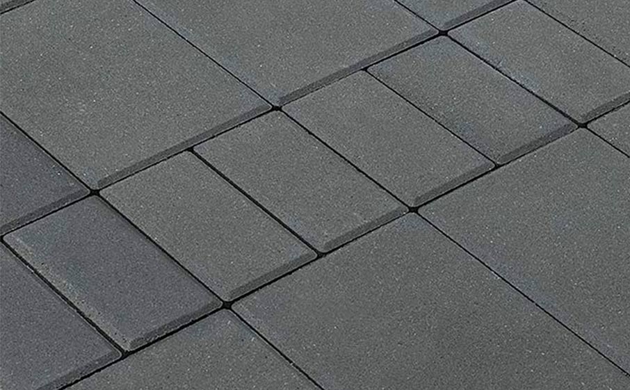 Плитка тротуарная BRAER Мозайка серый 100/200/300*60 мм