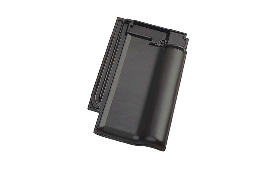 Керамическая черепица рядовая Koramic Alegra 10 Deep Black Engobe
