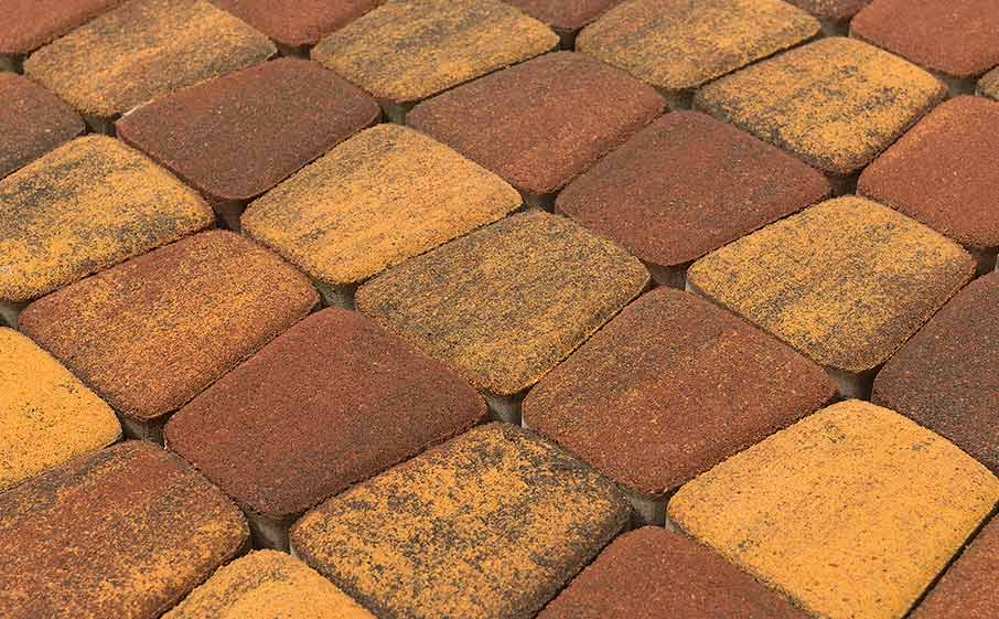 Плитка тротуарная BRAER Классико круговая Color Mix тип 3, 73*110*115*60 мм
