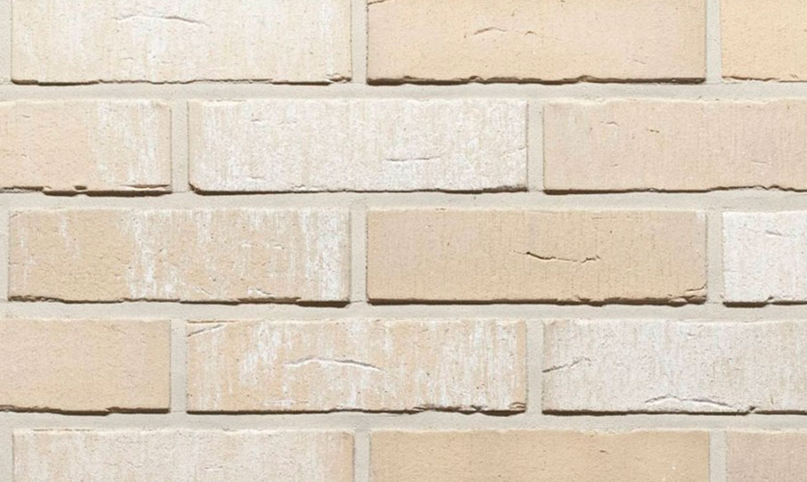 Кирпич клинкерный пустотелый Feldhaus Klinker K741 vascu crema wasserstrich, 240*90*71 мм