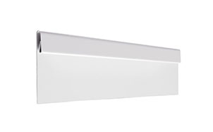 Финишная планка AQUASYSTEM белый RAL 9010, 2,0 м