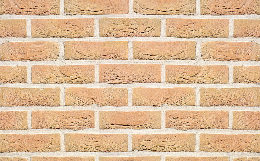 Кирпич облицовочный ручной формовки TERCA BRUGSE STROBLOEM (65mm Andante Golden Buff), 215*102*65 мм