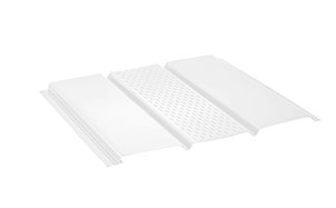 Софит с центральной перфорацией AQUASYSTEM PURAL белый (RR 20), 1*0,303 м
