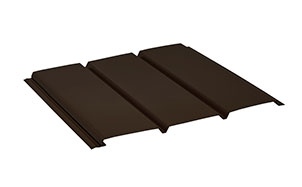Софит без перфорации AQUASYSTEM PURAL коричневый (RR32), 1*0,303 м