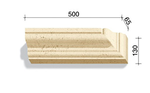 Угловой элемент для наличников и карнизов White Hills Тиволи 720-14, 500*65*130