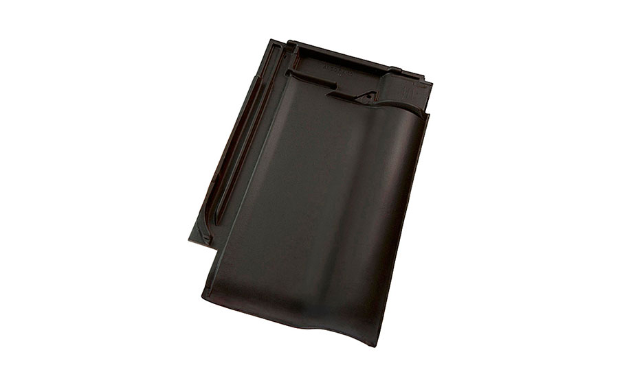 Керамическая черепица рядовая Koramic Alegra 10 Black Glazed