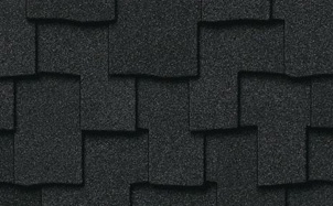 Гибкая черепица Certain Teed Presidental Shake Charcoal Black
