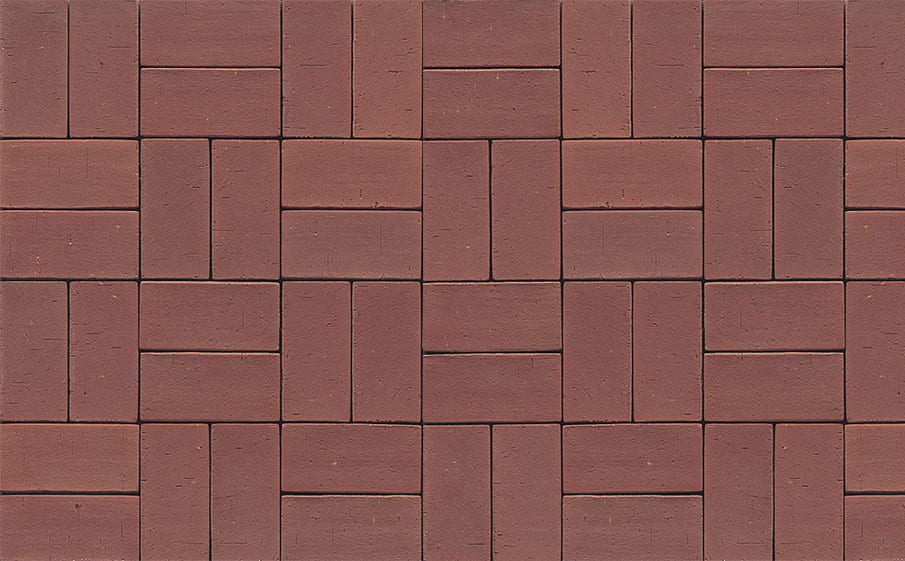 Тротуарная клинкерная брусчатка Muhr №03 Naturrot, 200*65*52 мм