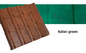 Металлочерепица Grand Line Kamea Safari green