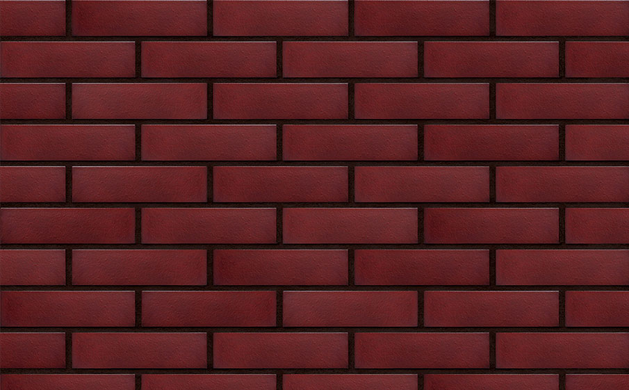 Клинкерная фасадная плитка KING KLINKER Dream House Кармазиновый остров (07) гладкая WDF, 215*65*14 мм