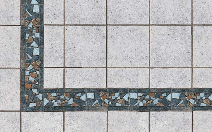Угол для бордюра Stroher Keraplatte Roccia RO01, 125*125*10мм