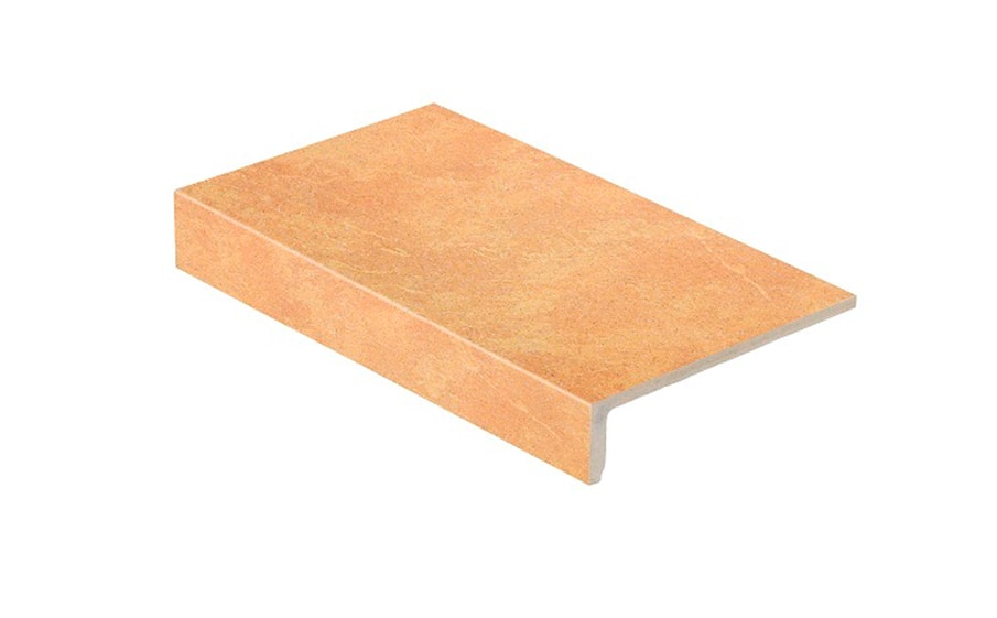 Клинкерная ступень прямоугольная Stroeher Keraplatte Roccia 834 giallo, 240x175х52x10 мм