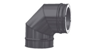 Отвод SCHIEDEL PERMETER 50 T450 NI 90 град. серый, D 250/350 мм