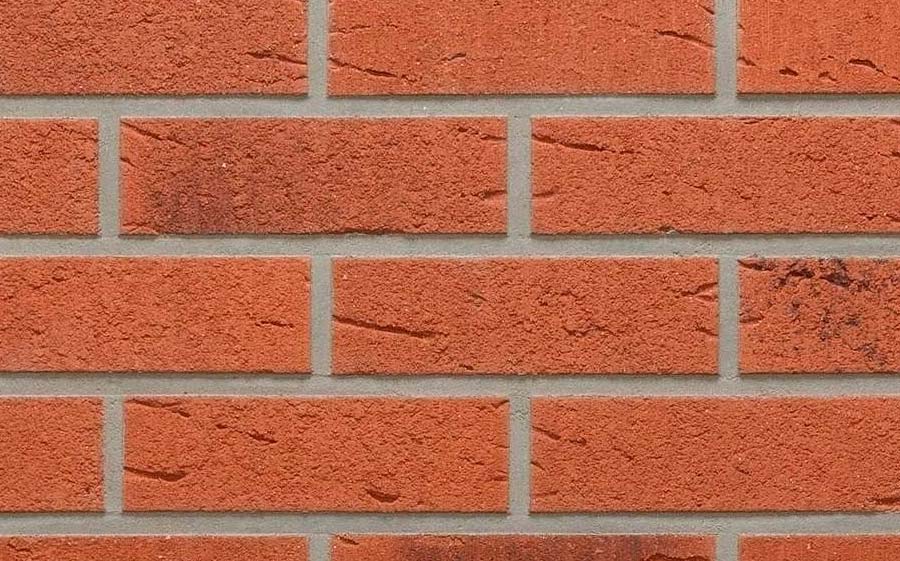 Клинкерная фасадная плитка Feldhaus Klinker R488 Classic terreno rustico carbo, 240*71*9 мм