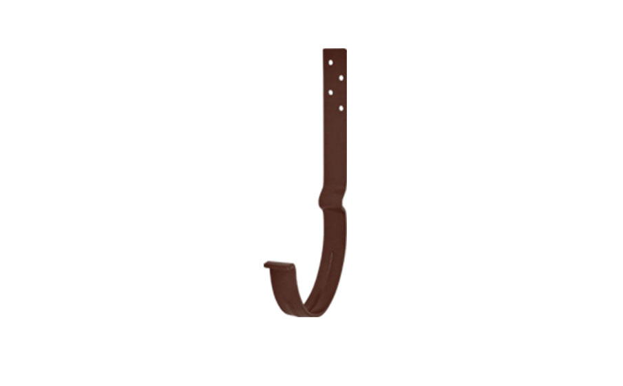 Крюк крепления желоба длинный AQUASYSTEM АС PURAL MATT коричневый RAL 8017, D 150 мм