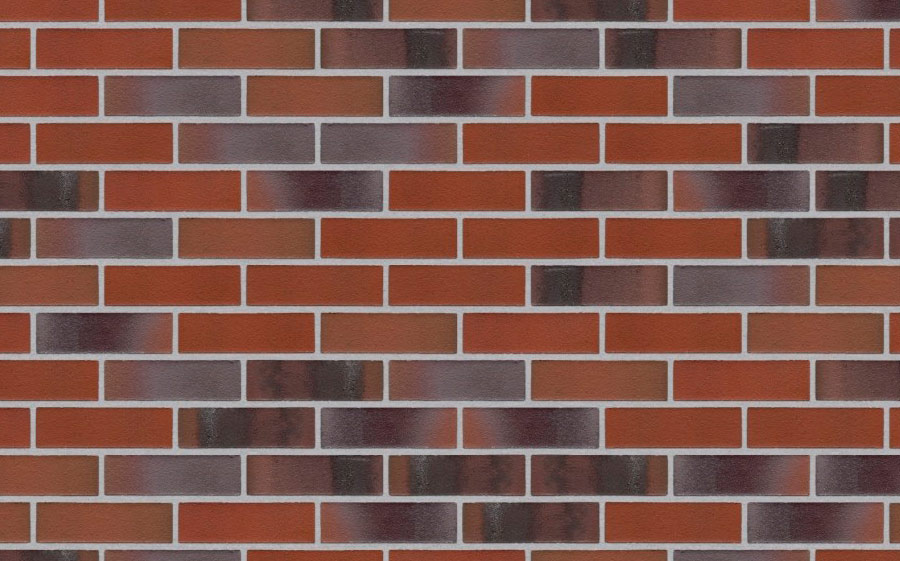 Клинкерная фасадная плитка Feldhaus Klinker R560 Carbona carmesi colori, 240*52*14 мм