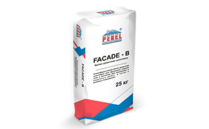 Цементная шпатлевка PEREL Facade-b 5652 белая, зима, 20 кг