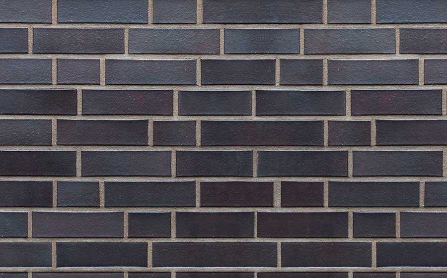Кирпич клинкерный пустотелый ABC 0954 Hamburg schwarz-blau-bunt гладкий, 240*55*71 мм