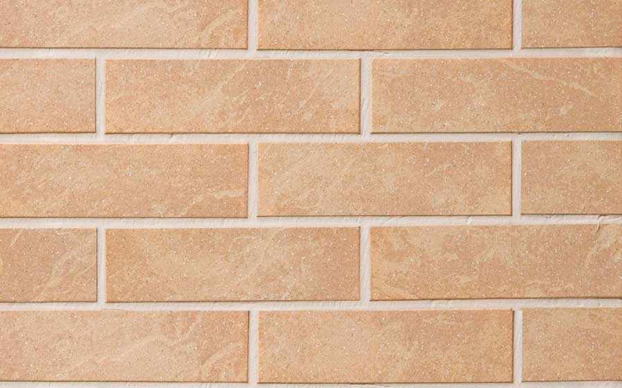 Клинкерная фасадная плитка Stroher Keravette Shine 805 sandos рельефная NF8, 240*71*8 мм