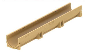 Канал АСО SELF Euroline кл. B125 без решетки, 100*11,8*9,7 см