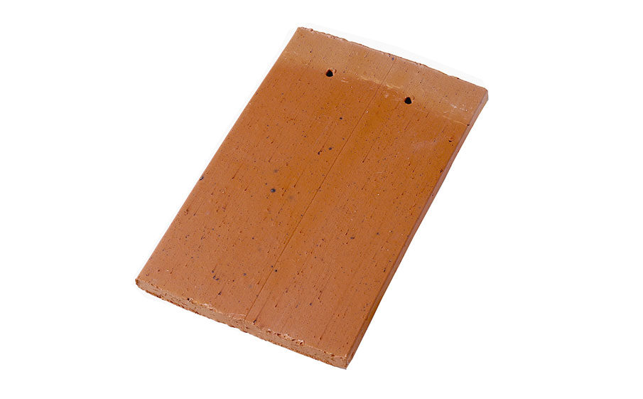 Керамическая черепица рядовая (прямой срез) Koramic Potigny Plain Tile 14x24 Red Flamed Antique