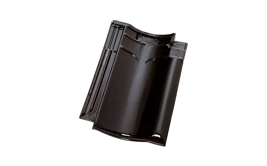 Керамическая черепица рядовая Koramic VHV Black Glazed