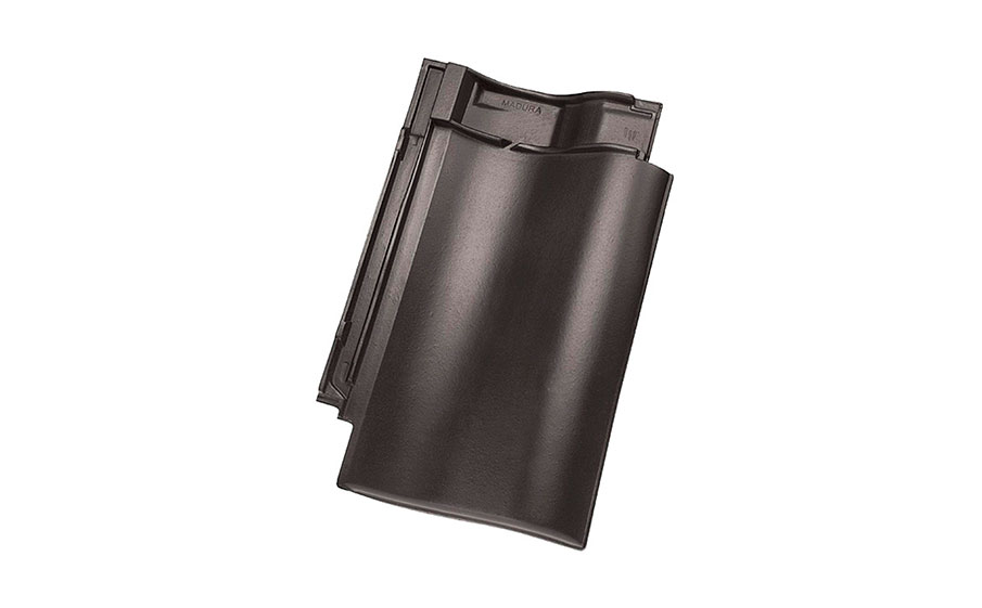 Керамическая черепица рядовая Koramic Madura 11 Black Noble Engobe