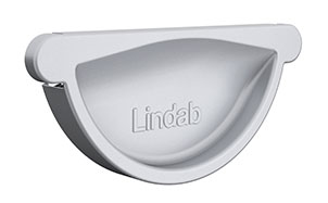 Заглушка желоба универсальная с уплотнением LINDAB RG сталь, серебристый металлик, D 150 мм