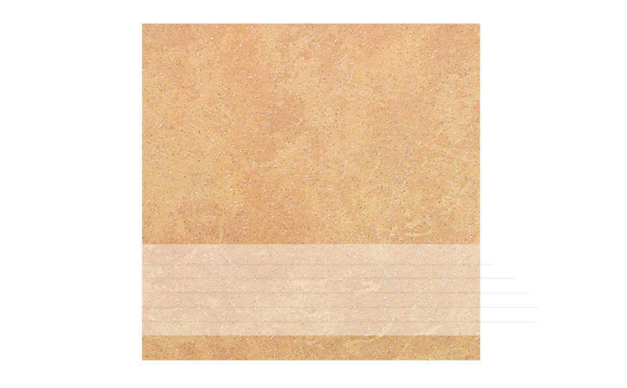 Клинкерная ступень с насечками Stroeher Keraplatte Roccia 834 giallo, 300x294x10 мм