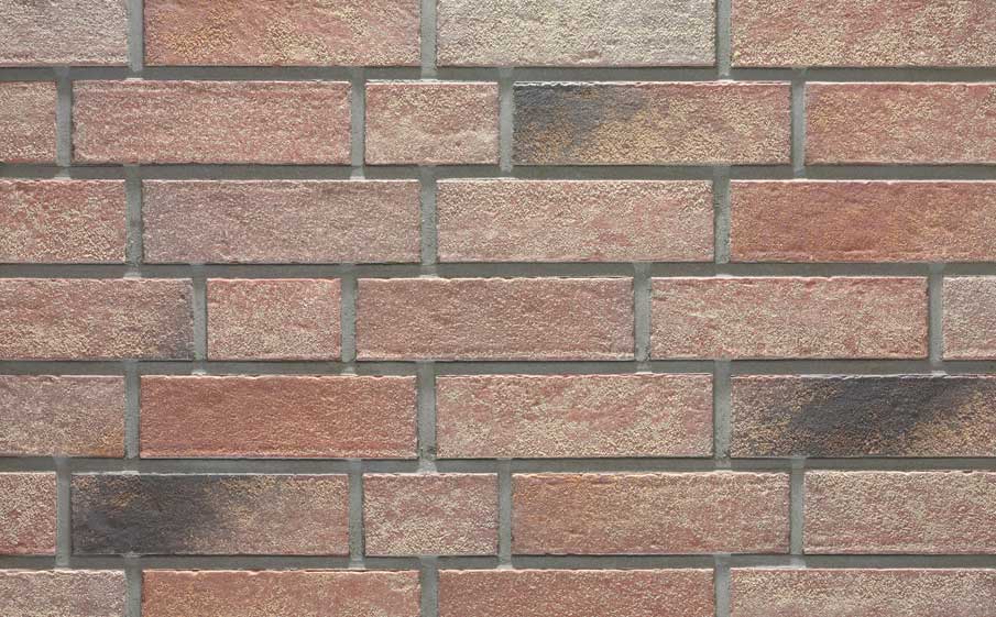 Клинкерная фасадная плитка Stroher Zeitlos 357 backstein рельефная, 400*71*14 мм