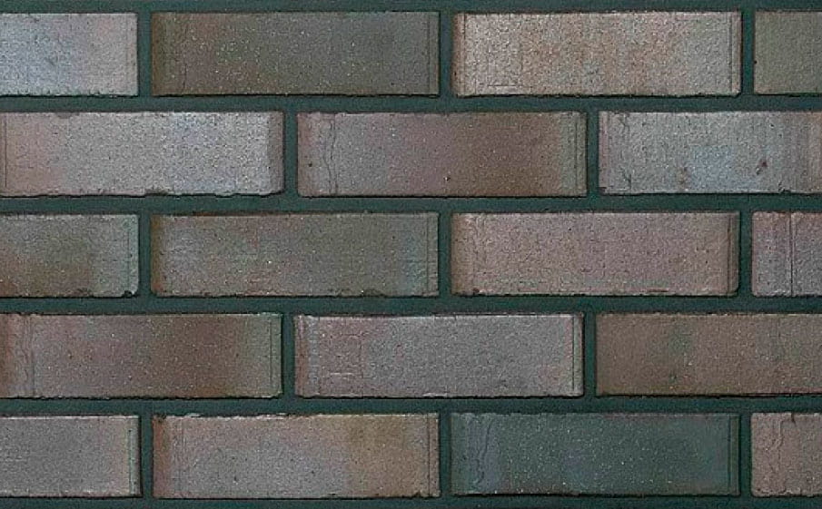 Кирпич клинкерный пустотелый Roben Accum blau-braun гладкий 7-щелевой, 240*115*71 мм